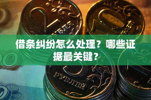 北京借条纠纷怎么处理？哪些证据最关键？