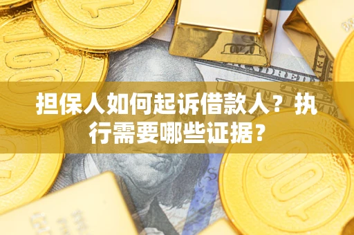 北京担保人如何起诉借款人？执行需要哪些证据？