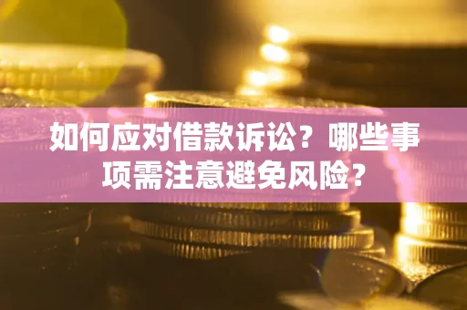 北京如何应对借款诉讼？哪些事项需注意避免风险？