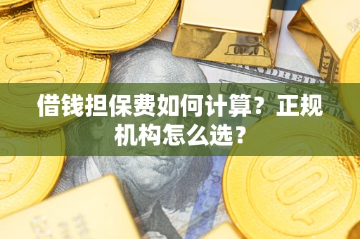 北京借钱担保费如何计算？正规机构怎么选？
