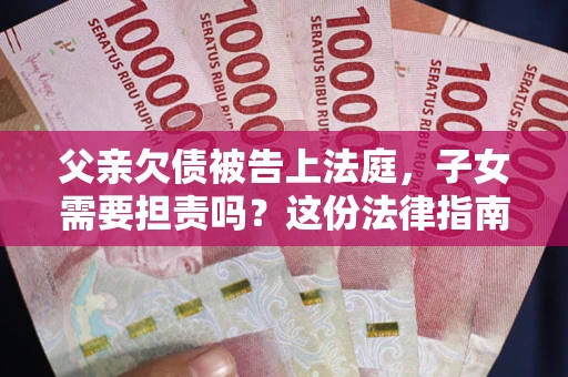 北京父亲欠债被告上法庭，子女需要担责吗？这份法律指南必须看完