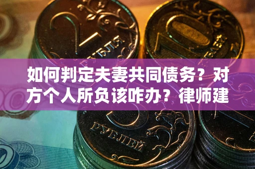 北京如何判定夫妻共同债务？对方个人所负该咋办？律师建议