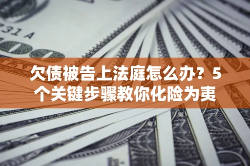 北京欠债被告上法庭怎么办？5个关键步骤教你化险为夷