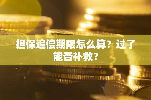 北京担保追偿期限怎么算？过了能否补救？